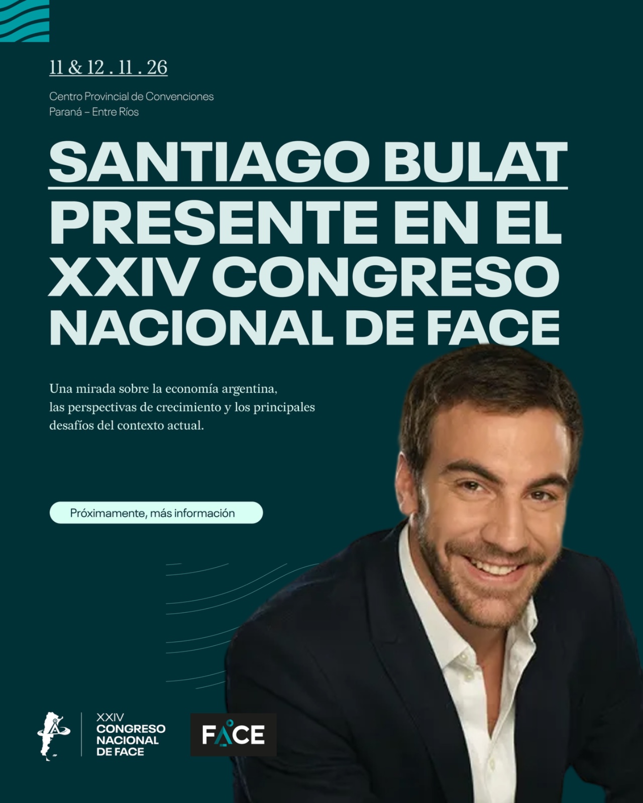 Santiago Bulat, conferencista magistral del XXIV Congreso Nacional de FACE